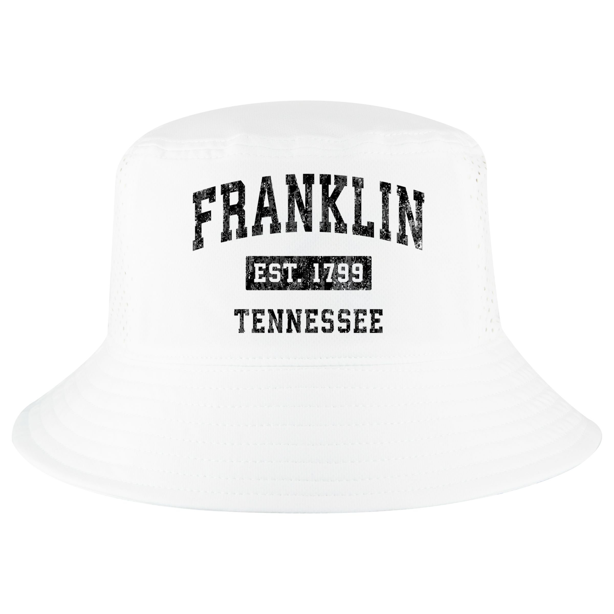 Franklin Tennessee Tn Vintage Established Sports Design Cool Comfort Performance Bucket Hat