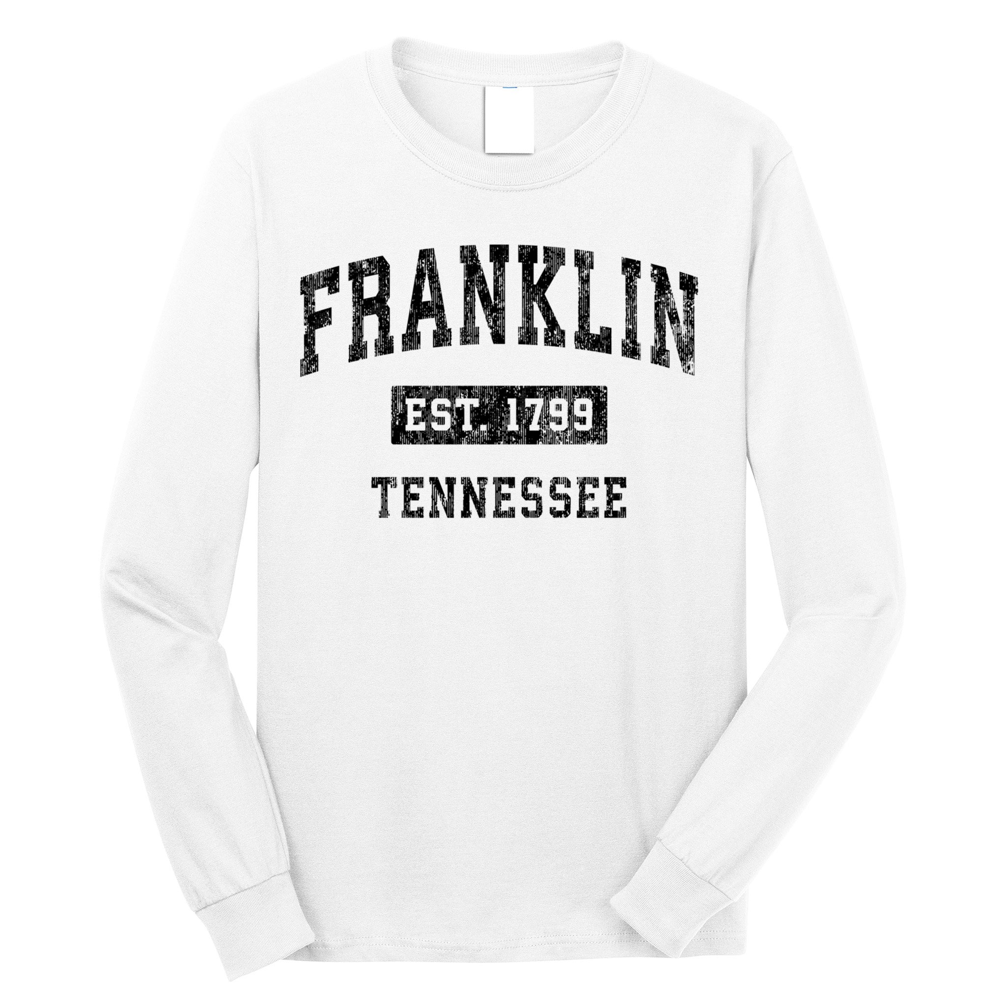 Franklin Tennessee Tn Vintage Established Sports Design Long Sleeve Shirt
