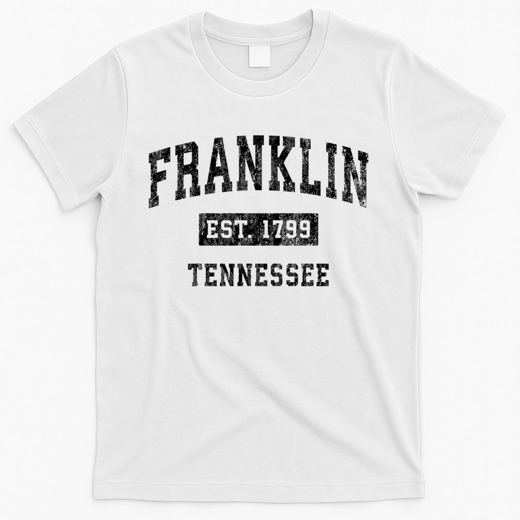 Franklin Tennessee Tn Vintage Established Sports Design T-Shirt