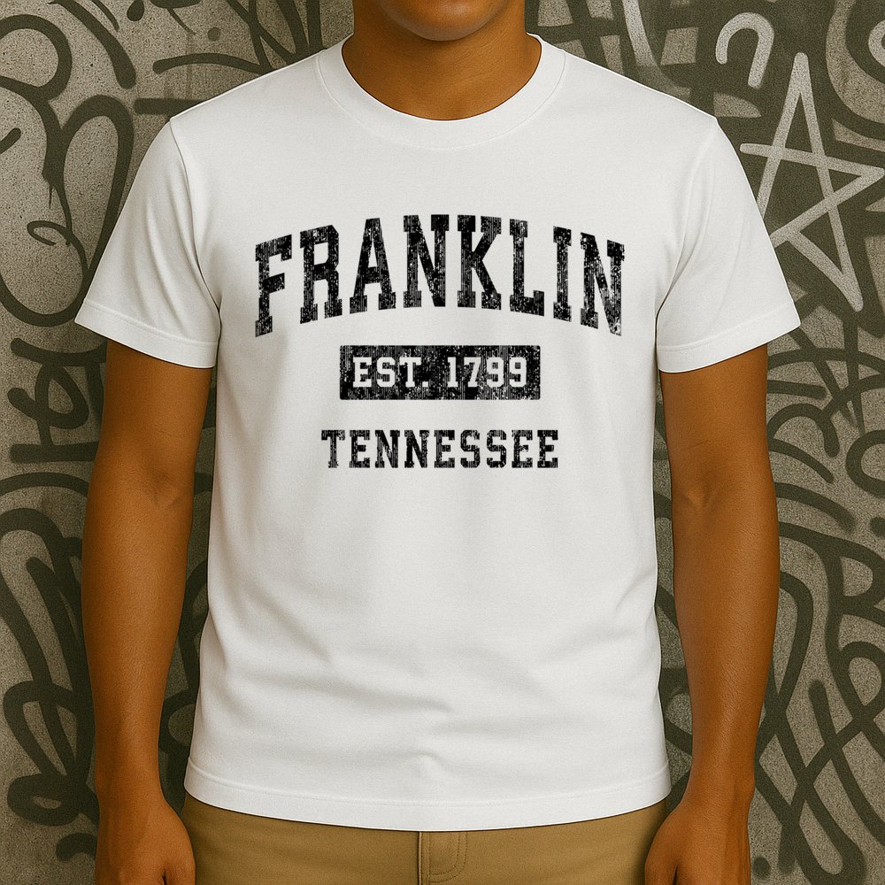 Franklin Tennessee Tn Vintage Established Sports Design T-Shirt