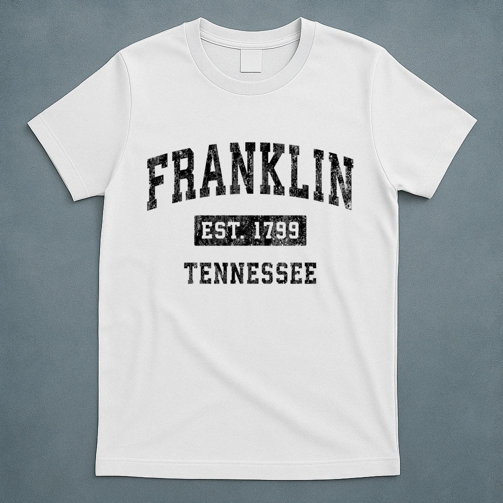 Franklin Tennessee Tn Vintage Established Sports Design T-Shirt