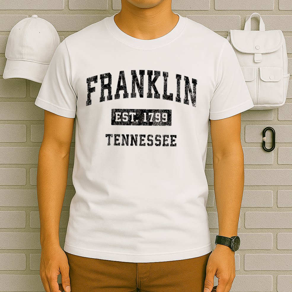 Franklin Tennessee Tn Vintage Established Sports Design T-Shirt