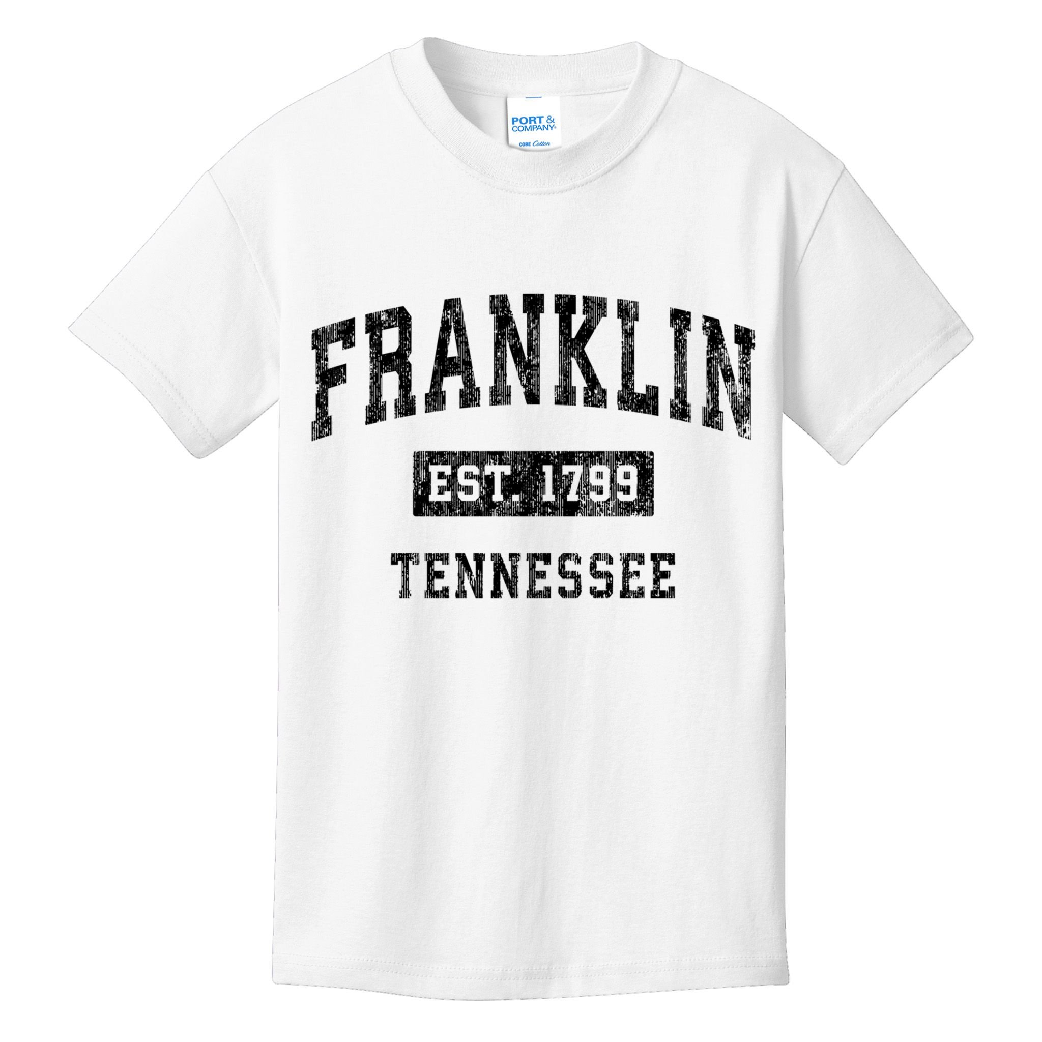 Franklin Tennessee Tn Vintage Established Sports Design Kids T-Shirt