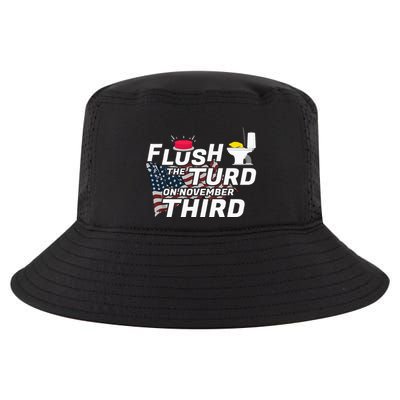 Flush The Turd On November Third Anti Trump Cool Comfort Performance Bucket Hat