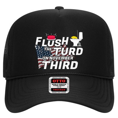 Flush The Turd On November Third Anti Trump Trucker Hat