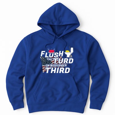 Flush The Turd On November Third Anti Trump Hoodie