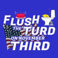 Flush The Turd On November Third Anti Trump 16 in Basic Backpack