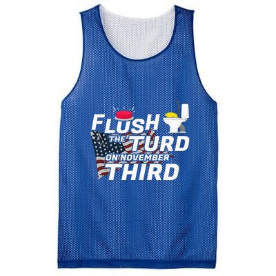 Flush The Turd On November Third Anti Trump Mesh Reversible Basketball Jersey Tank
