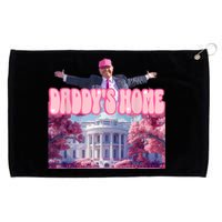 Funny Trump Take America Back DaddyS Home Trump Pink 2024 Grommeted Golf Towel