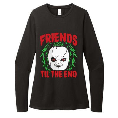 Friends Till The End Lazy Halloween Costume Horror Movie Womens CVC Long Sleeve Shirt