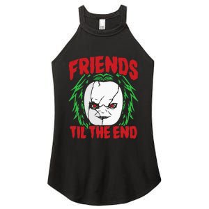 Friends Till The End Lazy Halloween Costume Horror Movie Women's Perfect Tri Rocker Tank