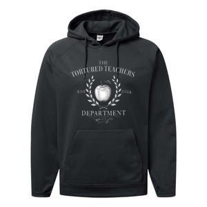 Funny The Tortured Teachers Department Performance Fleece Hoodie