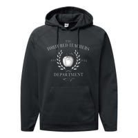 Funny The Tortured Teachers Department Performance Fleece Hoodie