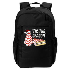 Funny Tis The Season Design Christmas Tree Cakes Debbie Daily Commute Backpack