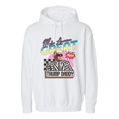 Funny Trump Take America Back DaddyS Home Trump Pink 2024 Garment-Dyed Fleece Hoodie