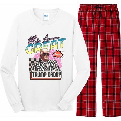 Funny Trump Take America Back DaddyS Home Trump Pink 2024 Long Sleeve Pajama Set