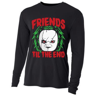 Friends Till The End Lazy Halloween Costume Horror Movie Cooling Performance Long Sleeve Crew