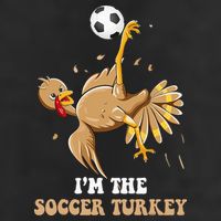 Funny Thanksgiving Turkey Soccer 7 Panel Mesh Trucker Snapback Hat
