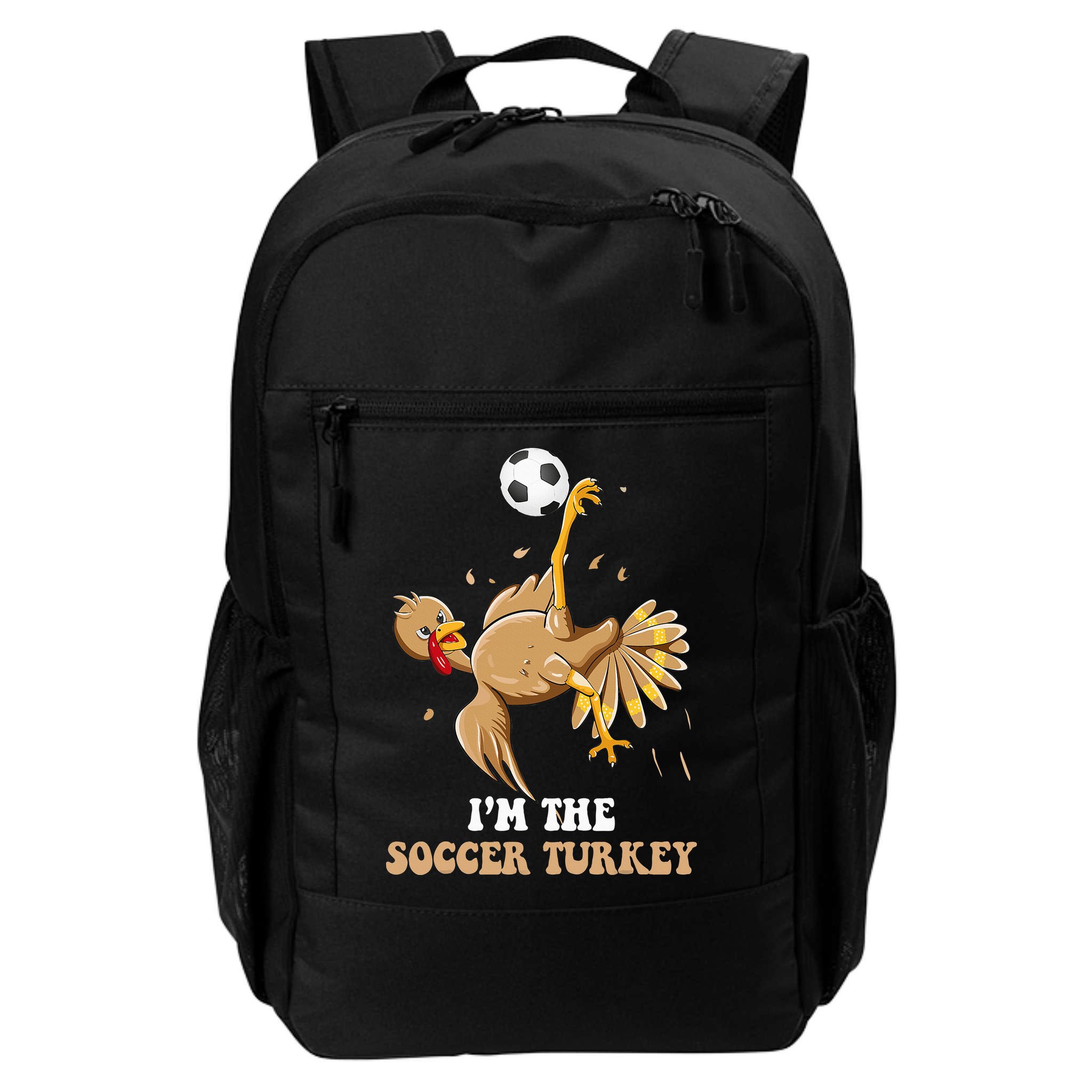 Funny Thanksgiving Turkey Soccer Backpack