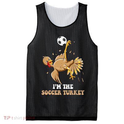 Funny Thanksgiving Turkey Soccer Mesh Reversible Basketball Jersey Tank