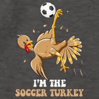 Funny Thanksgiving Turkey Soccer Vector Backpack