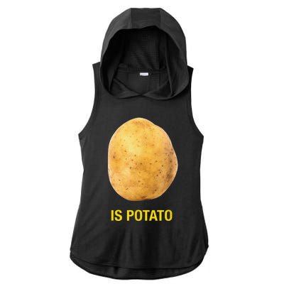 Funny Trendy The Late Show With Stephen Colbert Is Potato Charity Ladies PosiCharge Tri-Blend Wicking Draft Hoodie Tank