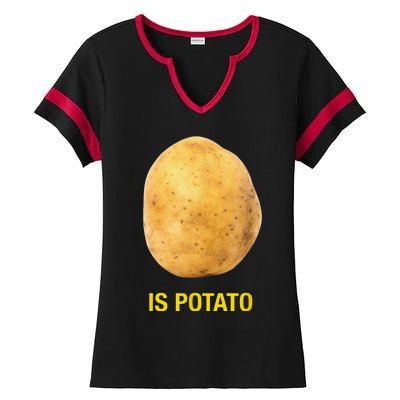 Funny Trendy The Late Show With Stephen Colbert Is Potato Charity Ladies Halftime Notch Neck Tee