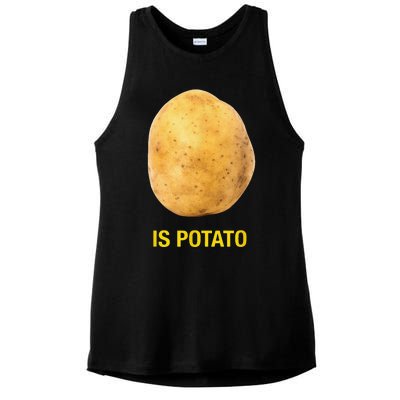 Funny Trendy The Late Show With Stephen Colbert Is Potato Charity Ladies PosiCharge Tri-Blend Wicking Tank