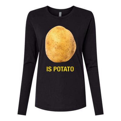 Funny Trendy The Late Show With Stephen Colbert Is Potato Charity Womens Cotton Relaxed Long Sleeve T-Shirt