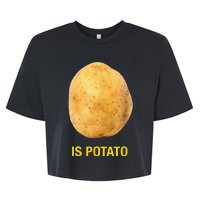 Funny Trendy The Late Show With Stephen Colbert Is Potato Charity Bella+Canvas Jersey Crop Tee