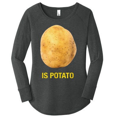 Funny Trendy The Late Show With Stephen Colbert Is Potato Charity Women's Perfect Tri Tunic Long Sleeve Shirt