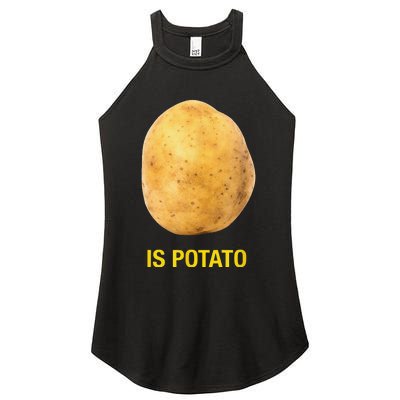 Funny Trendy The Late Show With Stephen Colbert Is Potato Charity Women's Perfect Tri Rocker Tank