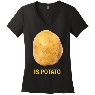 Funny Trendy The Late Show With Stephen Colbert Is Potato Charity Women's V-Neck T-Shirt