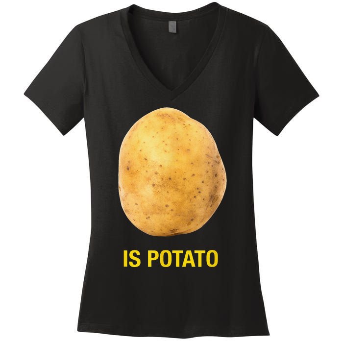 Funny Trendy The Late Show With Stephen Colbert Is Potato Charity Women's V-Neck T-Shirt