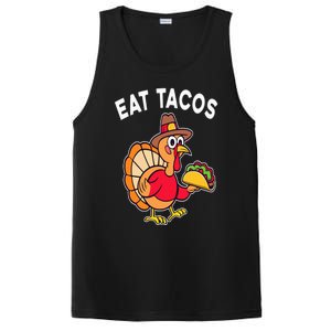 Funny Thanksgiving Turkey Eat Tacos Mexican Thanksgiving Fun PosiCharge Competitor Tank