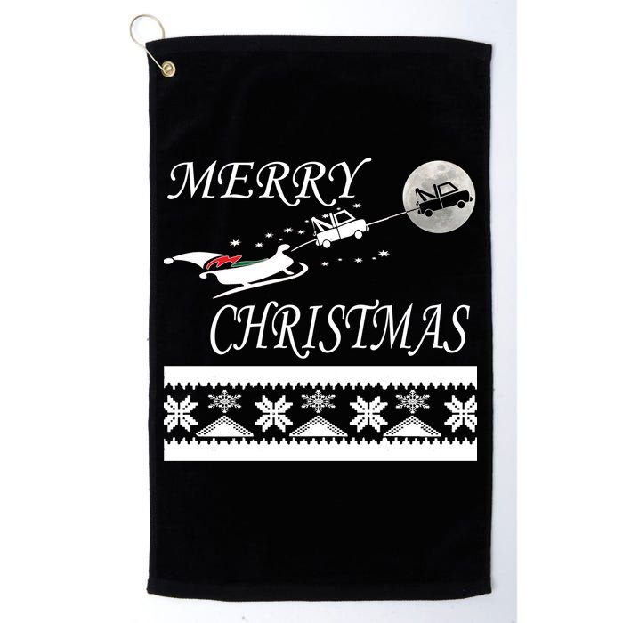 Funny Tow Truck Driver Christmas Gift Repo Golf Towel