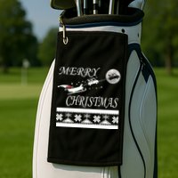 Funny Tow Truck Driver Christmas Gift Repo Golf Towel