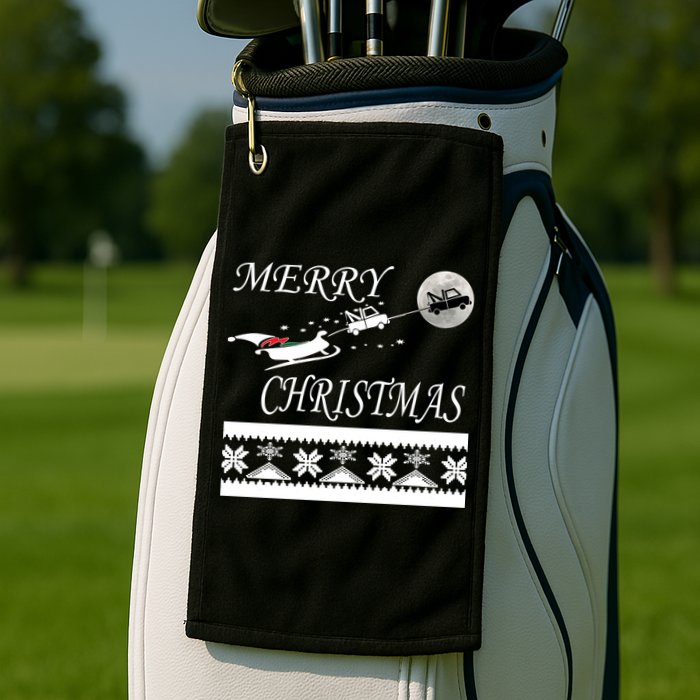 Funny Tow Truck Driver Christmas Gift Repo Golf Towel