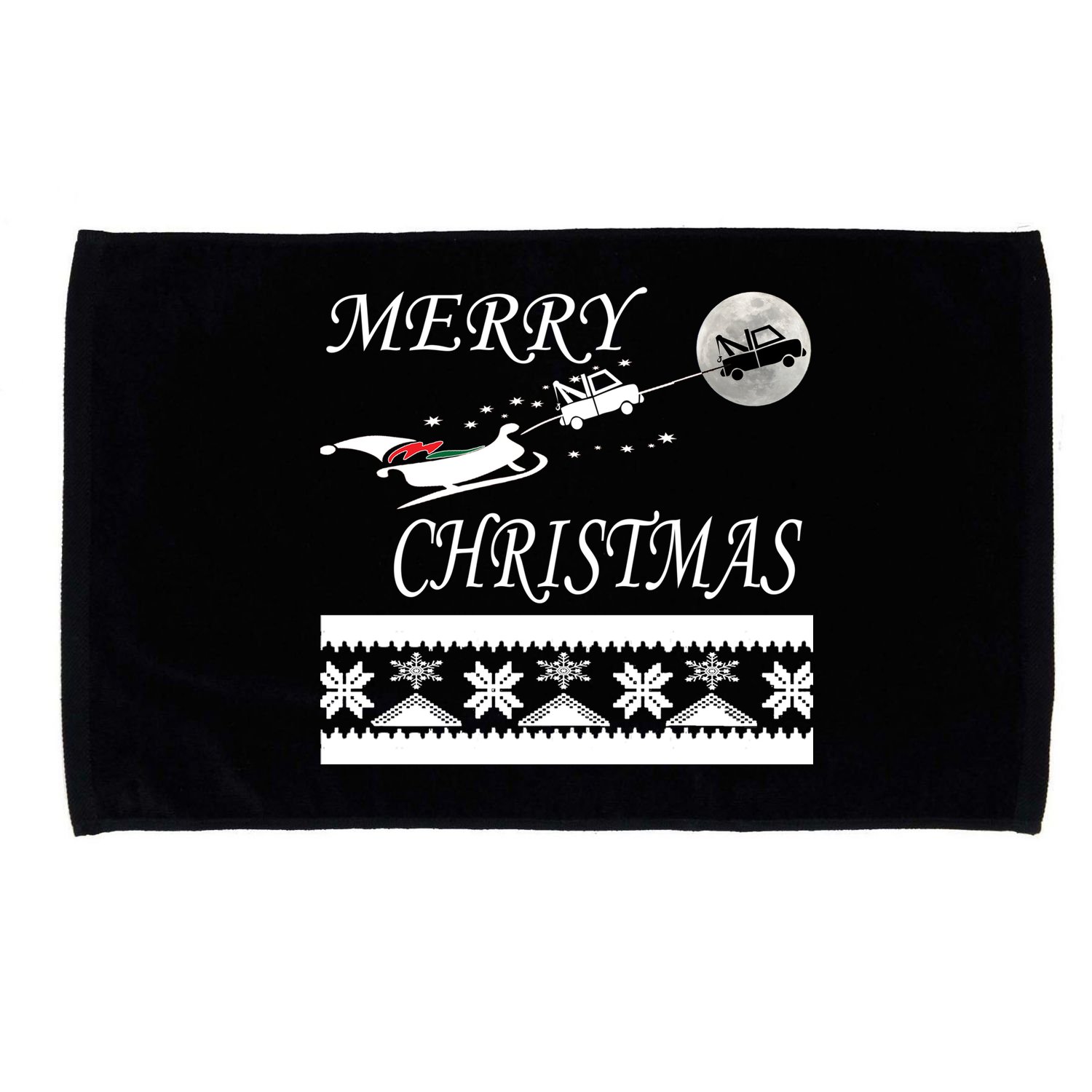 Funny Tow Truck Driver Christmas Gift Repo Microfiber Hand Towel