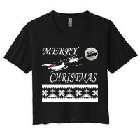 Funny Tow Truck Driver Christmas Gift Repo Women's Crop Top Tee