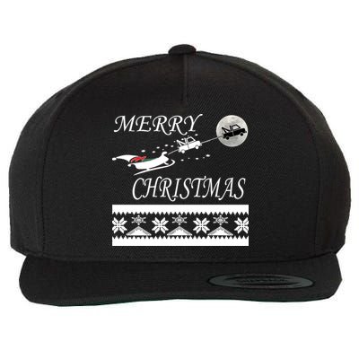 Funny Tow Truck Driver Christmas Gift Repo Wool Snapback Cap