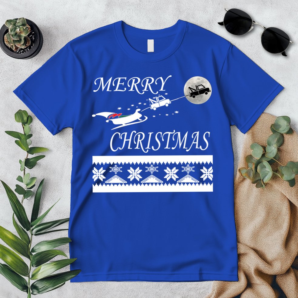 Funny Tow Truck Driver Christmas Gift Repo Premium T-Shirt