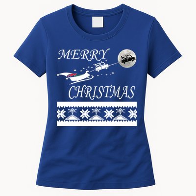 Funny Tow Truck Driver Christmas Gift Repo Womens T-Shirt
