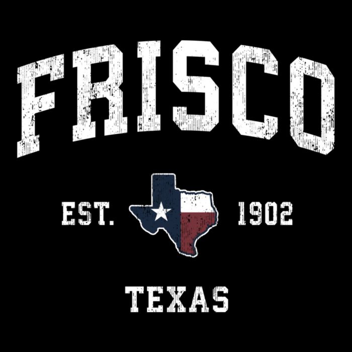 Frisco Texas Tx Vintage State Flag Sports Hoodie