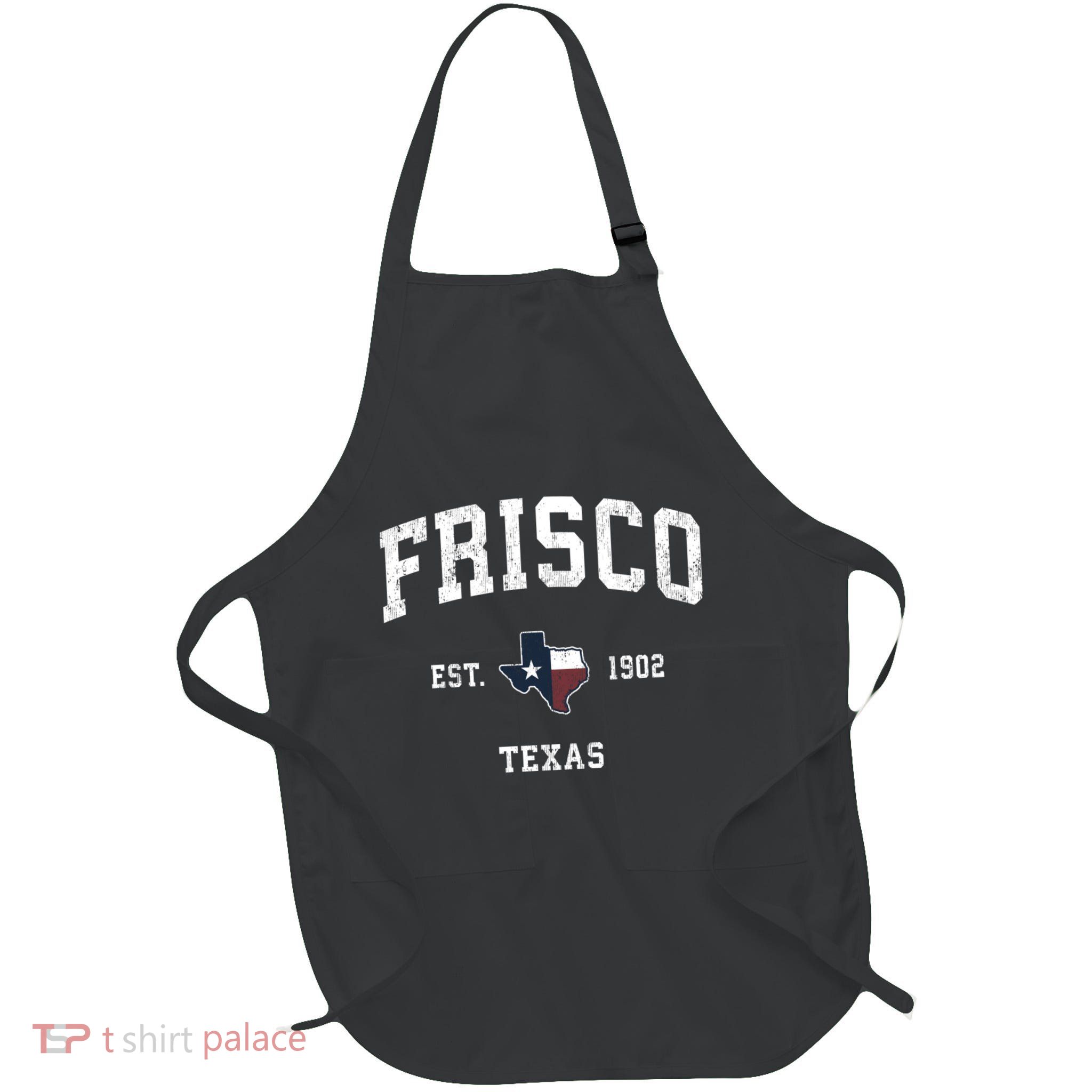 Frisco Texas Tx Vintage State Flag Sports Apron