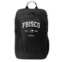 Frisco Texas Tx Vintage State Flag Sports City Backpack