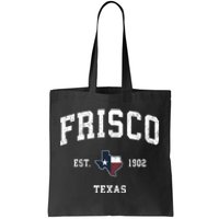 Frisco Texas Tx Vintage State Flag Sports Tote Bag