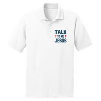 Funny Talk To Me Jesus Christ Vintage PosiCharge RacerMesh Polo