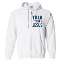 Funny Talk To Me Jesus Christ Vintage Full Zip Hoodie