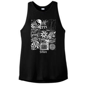 Folklore Tracklist Ts Ladies PosiCharge Tri-Blend Wicking Tank